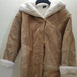 Gallery Genuine Suede Leather Coat